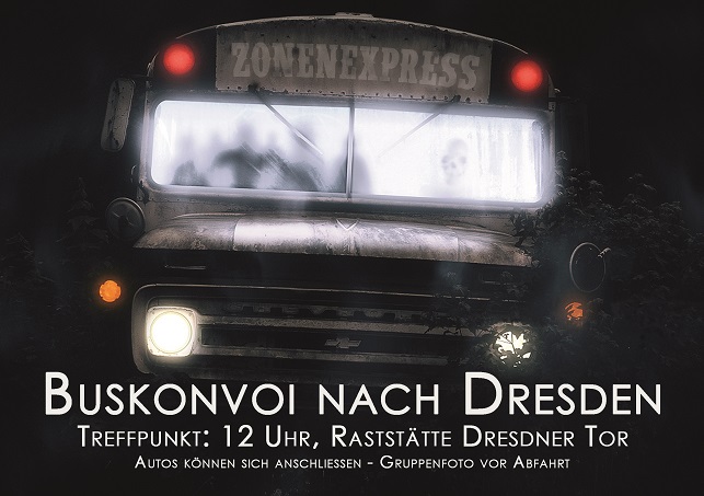 Buskonvoi nach Dresden!