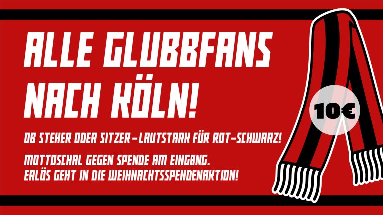 Alle nach Köln! Mottoschal gegen Spende!