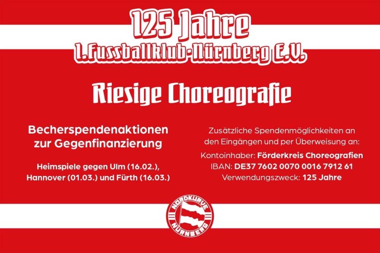 Ankündigung 125 Jahre FCN!