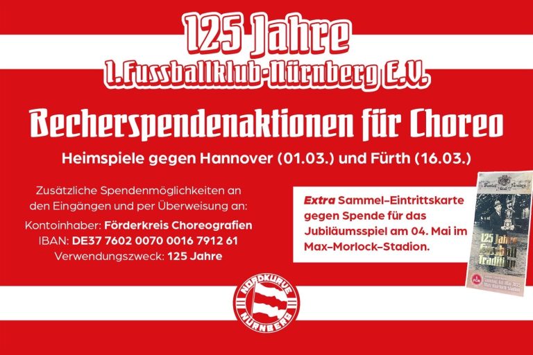 Ankündigung 125 Jahre FCN!