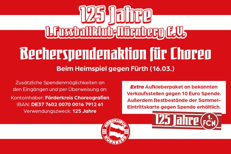 Ankündigung 125 Jahre FCN!