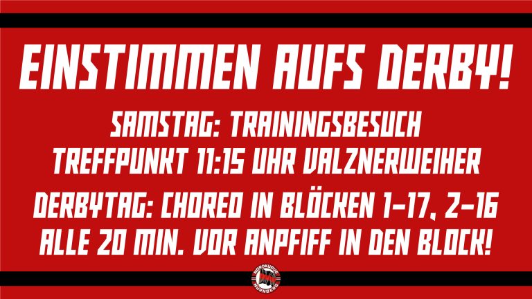 Einstimmen aufs Derby!