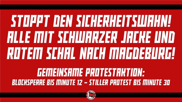 Gemeinsame Protestaktion in Magdeburg!