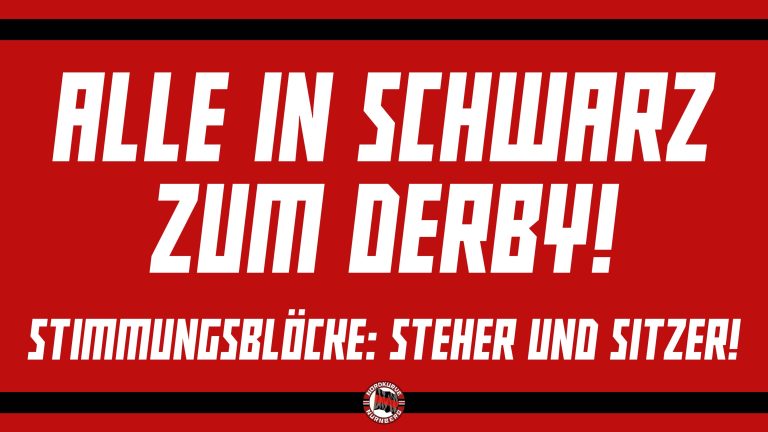 ALLE IN SCHWARZ ZUM DERBY!